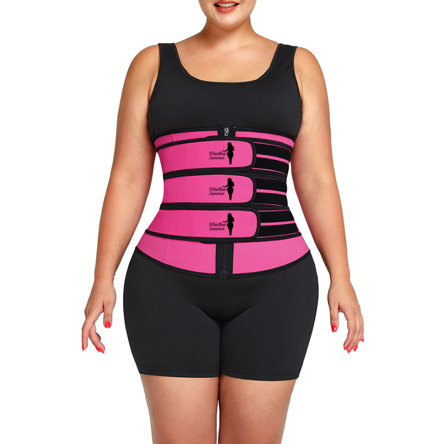 Hot Girl Summer Pink Latex Three Strap Trainer