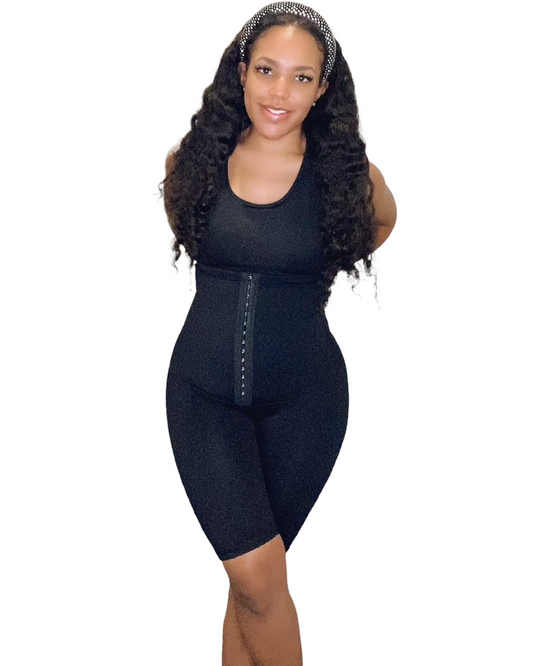 High Waist Knee Length Trainer Shorts