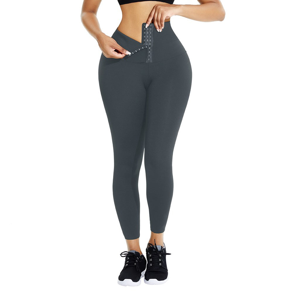 Gray Midi Trainer Leggings