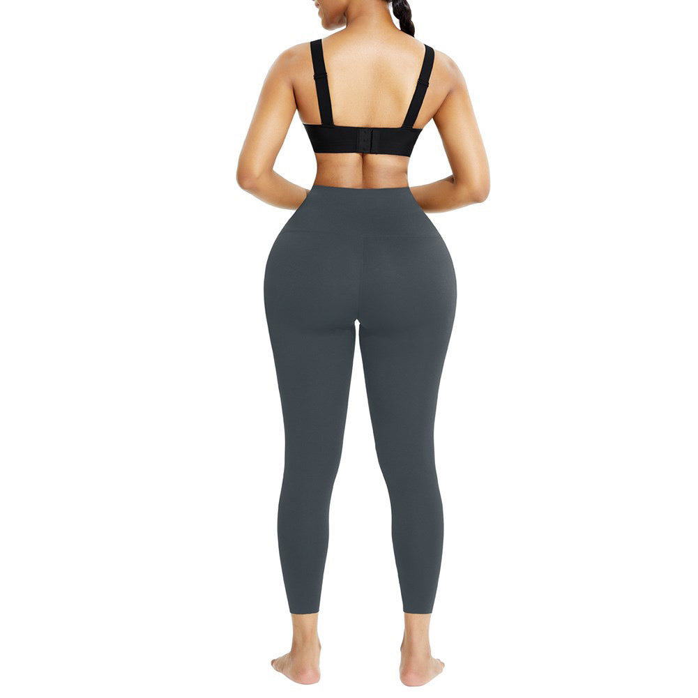 Gray Midi Trainer Leggings