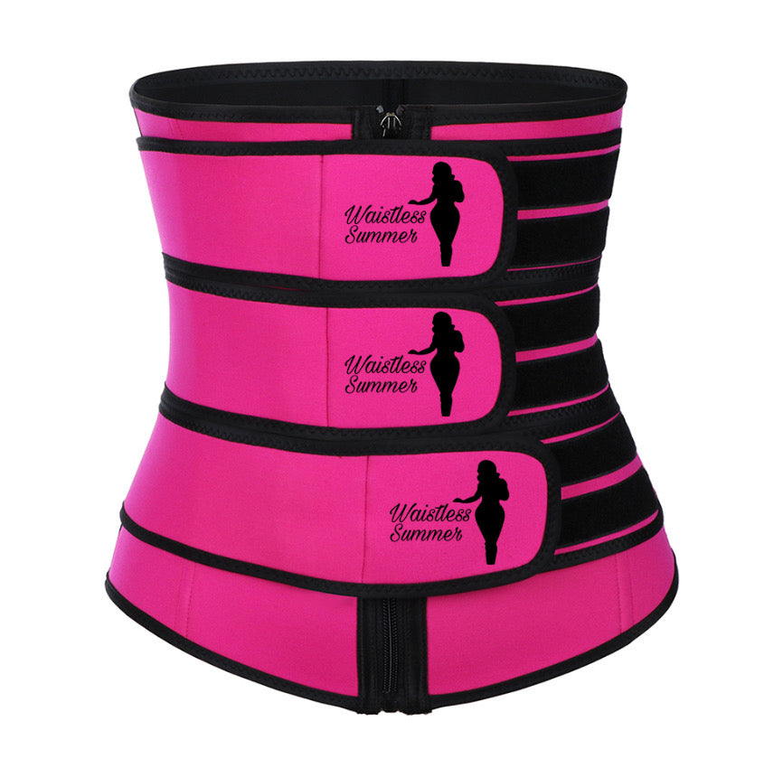 Hot Girl Summer Pink Neoprene Three Strap Trainer